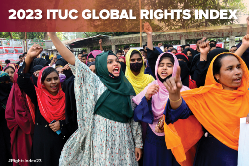 Ten years of workers’ rights under attack: 2023 ITUC Global Rights Index